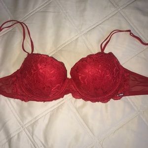 Pink Victoria Secret “Date night” lace push up bra